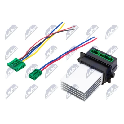 Image de NTY ERD CT 034 Résistance, pulseur d&#039;air habitacle avec câble RENAULT: CLIO 3, MEGANE 2, 2 Coupe Cabriolet, CITROËN: C3 I 3/5 portes