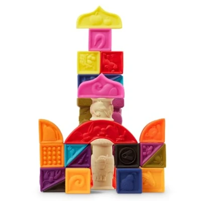 Image de B. Elemenosqueeze Animaux Jeu D&#039;ASSEMBLAGE, BX1003, Multicolore, 26 Blocks