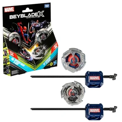Image de Beyblade X Marvel Collab Spider Man 3 60F vs. Venom 80N, Multipack