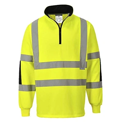 Image de Portwest B308 Maillot de Rugby Xenon Travail Haute Visibilité Jaune, 6X Grand