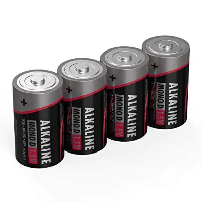 Image de ANSMANN Piles alcalines Mono D 1,5V (Lot de 4) LR20 étanches et à Longue durée Vie puissantes pour Jouets, Lampes Torches, radios, Articles modélisme, etc.