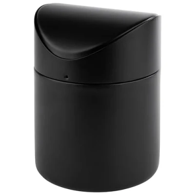 Image de APS 40800 Récipient pour restes de table en inox, poubelle, noir, Ø 12 cm, H : 17 cm