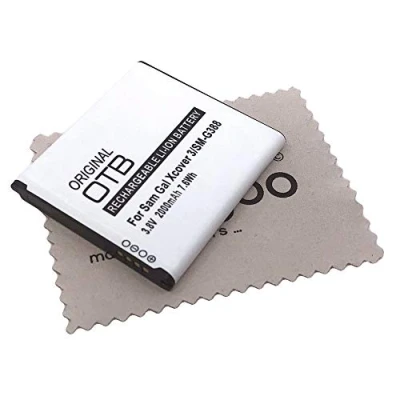 Image de Batterie de Rechange pour Samsung Galaxy Xcover 3 (G388F) (remplace la d&#039;origine EB BG388BBE) OTB avec Chiffon Nettoyage mungoo