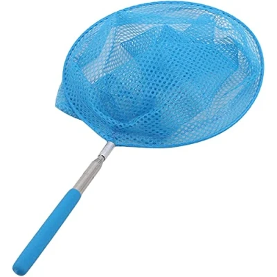 Image de U K Filet de pêche pour enfants Maille extensible En acier inoxydable Longue poignée pliable