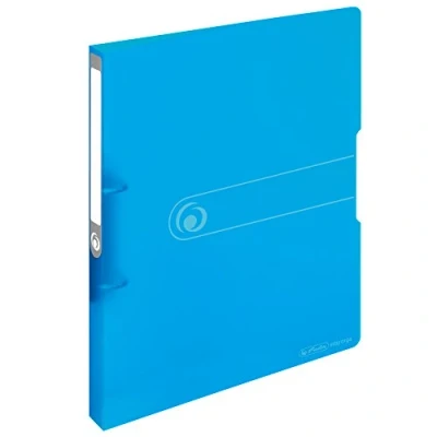 Image de Herlitz 11205721 Easy orga to go Classeur à anneaux A4 2 hauteur de remplissage 16 mm Bleu transparent
