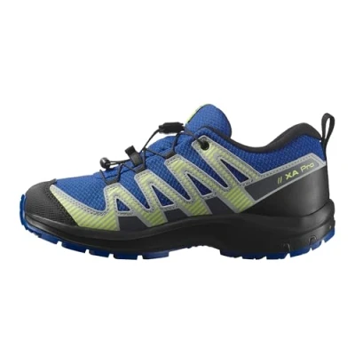 Image de Salomon XA PRO V8 Waterproof Unisex Chaussures de marche pour enfants, Taille: 37, Nautical blue/black/sharp green Tissu / matière synthétique