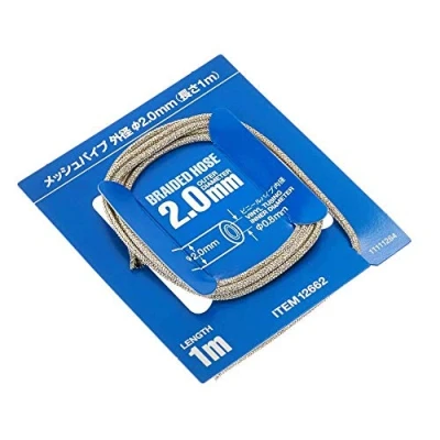 Image de TAMIYA 12662 1:6/1:12/1:24 Tuyau en Tissu 0,8 x 2,0 mm 1 m