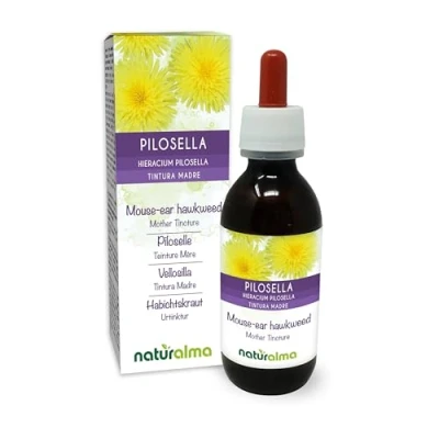 Image de Piloselle (Hieracium pilosella) herbe Teinture Mère sans alcool Naturalma Extrait liquide gouttes 120 ml Complément alimentaire Végétalien ou végan