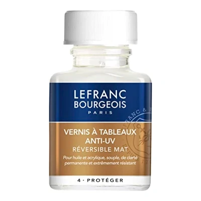Image de Lefranc Bourgeois Additif Vernis Mat à Tableau Anti Uv Flacon 75ml