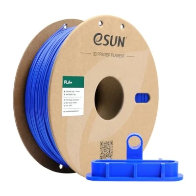 Image de eSUN PLA+ Filament 1.75mm, Renforcé Ténacité Imprimante 3D PLA Plus, Précision Dimensionnelle +/ 0.03mm, 1KG Bobine (2.2 LBS) d&#039;impression pour 3D, Bleu