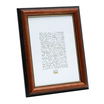 Image de Deknudt Frames S222H3 Basic Cadre Photo Bois Brun Classique 15 x 21