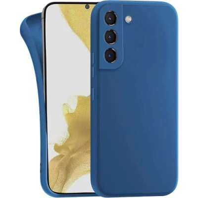 Image de MyGadget Coque pour Samsung Galaxy S22 Case TPU Souple &amp; Soft Cover Protection Extra Fine Légère Étui Coloré Anti Choc et Rayures Bleu foncé