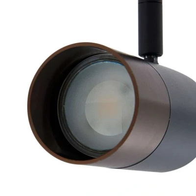 Image de Lindby Spot sur rail Linaro, GU10, Ø 6 cm, noir/brun