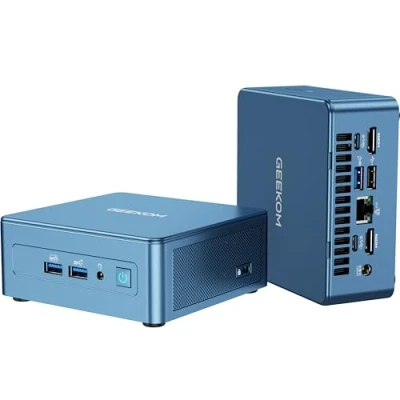 Image de GEEKOM Mini PC IT13, Intel Core i9 13900H Ordinateur (14 cœurs, 20 Threads, jusqu&#039;à 5,4 GHz), 32 GB DDR4 et 1 TB M.2 SSD Windows 11 Pro, 8K UHD USB4 x 2 Wi FI 6E 2.5G LAN
