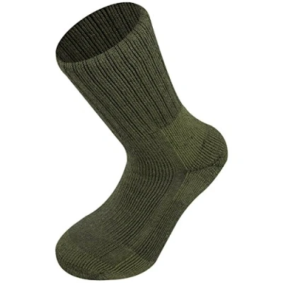 Image de Chaussettes Nowegian Army 80% laine Vertes Highlander Vert #096A09 M