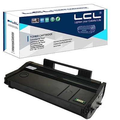 Image de LCL Cartouche de Toner Compatible 407166 SP100 SP112 (1 Noir) Remplacement pour Ricoh Aficio SP 100,SP 100E,SP 100SU,SP 100SF,SP 112,SP 112SU,SP 112SF