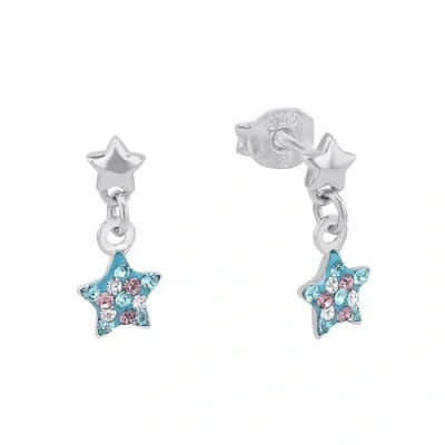 Image de Prinzessin Lillifee Boucles d&#039;oreilles pour enfants en argent sterling 925, avec Preciosa, 1,4 cm, multicolore, étoile, livrée dans une boîte cadeau, 2013176
