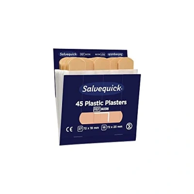 Image de SALVEQUICK Lot de 6 x 45 pansements imperméables pour distributeur
