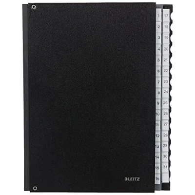 Image de Esselte Leitz 59310095 Trieur à soufflets en plastique 32 compartiments (Noir) (Import Allemagne)