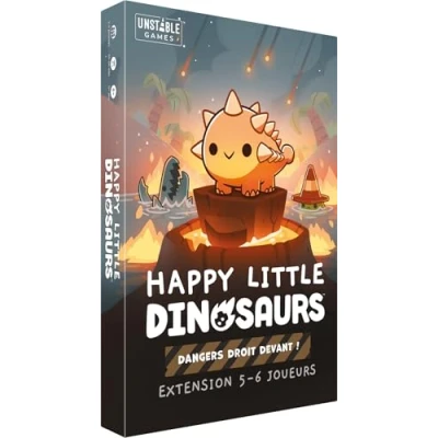 Image de Asmodee TeeTurtle Happy Little Dinosaurs Extension : Dangers Droit Devant Jeux de société Cartes Jeu Adultes et Enfants à partir 8 Ans 2 6 Joueurs Version française