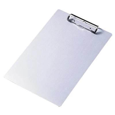 Image de Durable 339023 Plaque Porte Bloc en Aluminium Recyclé pour Format A4 Coloris Argent Métallisé