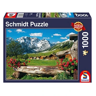 Image de Schmidt Spiele Puzzle 58368 Vue dans la Bergidyll, 1000 pièces, Multicolore