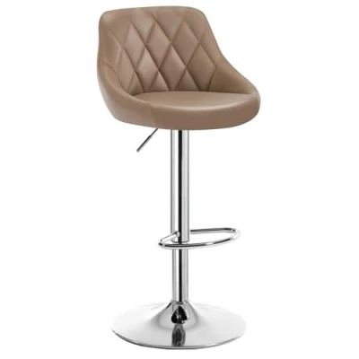 Image de WOLTU 1 x Tabouret de Bar en Similicuir Hauteur réglable,Kaki BH23kk