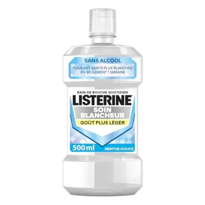 Image de Listerine Bain de Bouche Soin Blancheur Goût Plus Léger