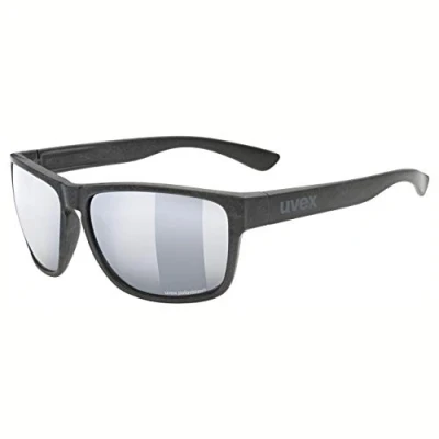 Image de uvex Lgl Ocean P Lunettes de Soleil pour Hommes et Femmes Polarisées Effet Miroir Black Matt/Silver Silver One Size