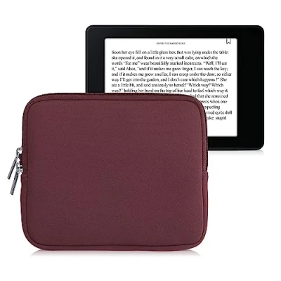 Image de kwmobile Housse de Protection pour Liseuse Étui 17,5 x 14,7 1 cm E Reader en Néoprène Mauve