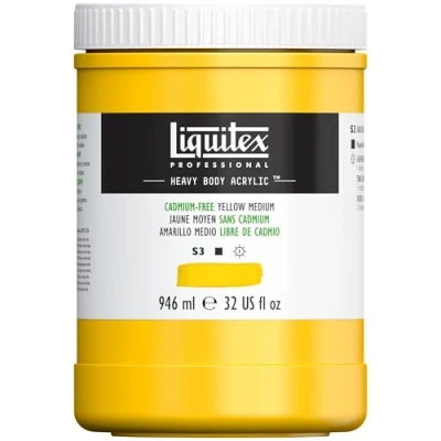 Image de Liquitex Professional Acrylique Heavy Body 946ml Jaune Clair Sans Cadmium