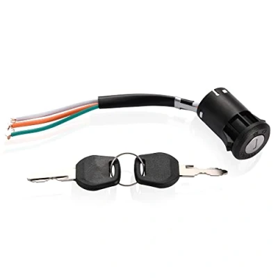 Image de GOOFIT Block Starter Interrupteur avec clé 3 Fils d&#039;allumage Principaux Remplacement pour 50cc 70cc 90cc 110cc 150cc 200cc 250cc Go Kart Dune Buggy Buggies ATV et Dirt Bike Parts HM 50