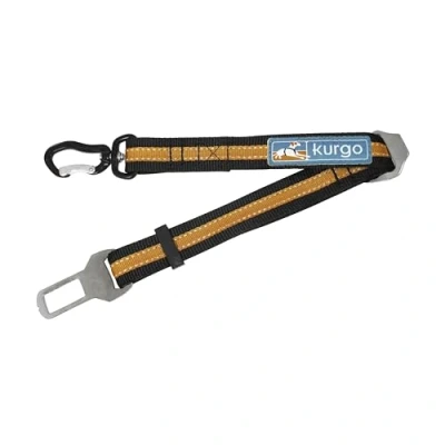 Image de Kurgo Ceinture de Sécurité Pivotante pour Chien, Fixation Direct, Ajustable, Installation Facile et Rapide, Orange/Noir