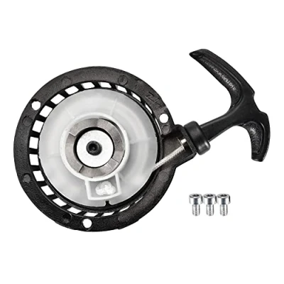Image de GOOFIT Noir Tirez Démarrer Lanceur Aluminium cliquet de démarreur Remplacement pour 49cc 47cc Pocket Pit Bike B Dirt Mini ATV