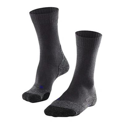 Image de FALKE TK2 Explore Cool M SO respirantes épaisses anti ampoule 1 paire, Chaussettes de randonnée Homme, Gris (Asphalt Melange 3180), 46 48