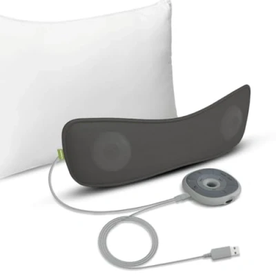 Image de Avantree Slumber Enceinte d&#039;oreiller Bluetooth pour Dormir avec Bruit Blanc intégré, Haut parleur Panneau de Commande à Distance, contrôle du Volume, minuterie, Casque Sommeil et Machine Son