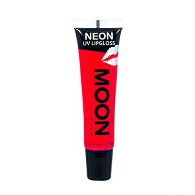 Image de Moon Glow Brillant à lèvres Neon UV Parfumé et lumineux sous la lumière UV, Fraise rouge, 15 ml (1 paquet)