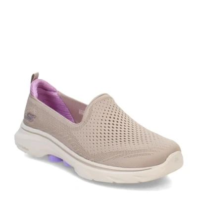 Image de Skechers Performance GO WALK 7 Chaussures de course taupe/lavender, Femme, Taille: 39, Taupe/lavender Textile
