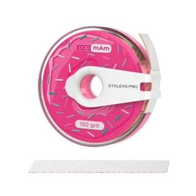 Image de STALEKS PRO BOBBINAIL Dona avec recharge de lime blanche Papmam Expert ATC Donut Distributeur 6 m (Donuts + recharge) Grain 150