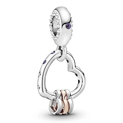Image de PANDORA 787247NLCMX pendentif en argent avec zircon rose Reflections of Love