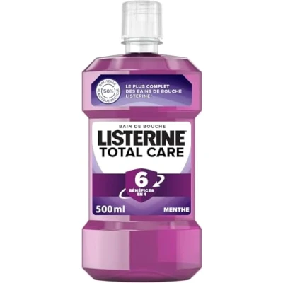 Image de Listerine Bain De Bouche Quotidien, Total Care 6 En 1, Renforcement La Dentition, Pour Une Haleine Fraîche, Menthe