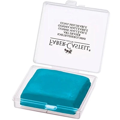 Image de Faber Castell Gomme mie Art Eraser dans boîte en plastique zufällige Farbe in brombeer, lemon oder türkis