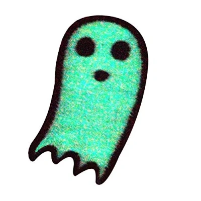 Image de phosphorescent en Mini Ghost Écusson brodé Iron on Sew Patch
