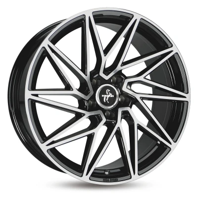 Image de KESKIN 5Trou 19Pouce 120mm Jante alu KT20 Future mattschwarz Front poliert KT208519512035BFP