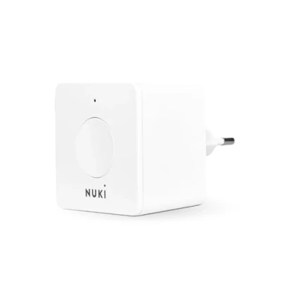 Image de Nuki Bridge, la passerelle Wifi, serrure électrique, verrouiller connectée à distance, l’extension de Smart Lock, Amazon Alexa, Apple Homekit, Google Home, Blanc