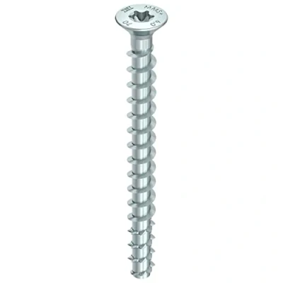 Image de Vis d&#039;ancrage béton, HECO MULTI MONTI plus F, Tête fraisée, zingué blanc, D7.5, L60, qté 50 pièces, ref. 48511
