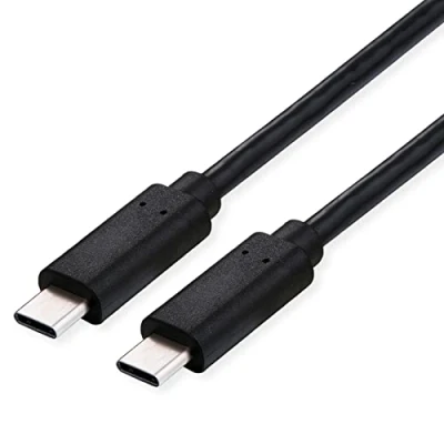 Image de ROLINE Câble USB4 Gen3x2, C C, St/St, 40Gbit/s, 100W, Noir, 1 m