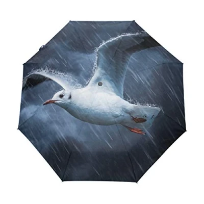 Image de Mnsruu Parapluie Pliant Ouverture et Fermeture Automatique de Voyage Résistant au Vent Compact Pliable
