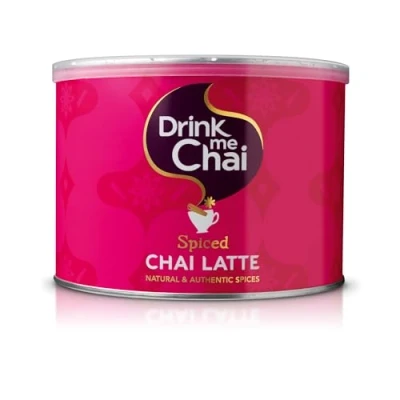 Image de Drink Me Chai au Lait épicé 1kg (Pack de 1) Préparation avec l&#039;eau, Thé Latte en poudre (50 portions)