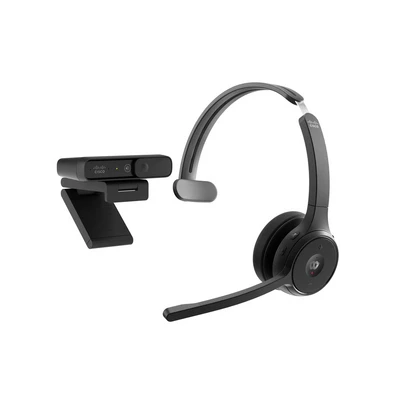 Image de Cisco BUN 721+CAMD C WW écouteur/casque Sans fil Arceau Bureau/Centre d&#039;appels Bluetooth Socle de chargement Noir Neuf